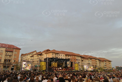 Roumanie c-lite p4.81 écran led pour concert 108m²